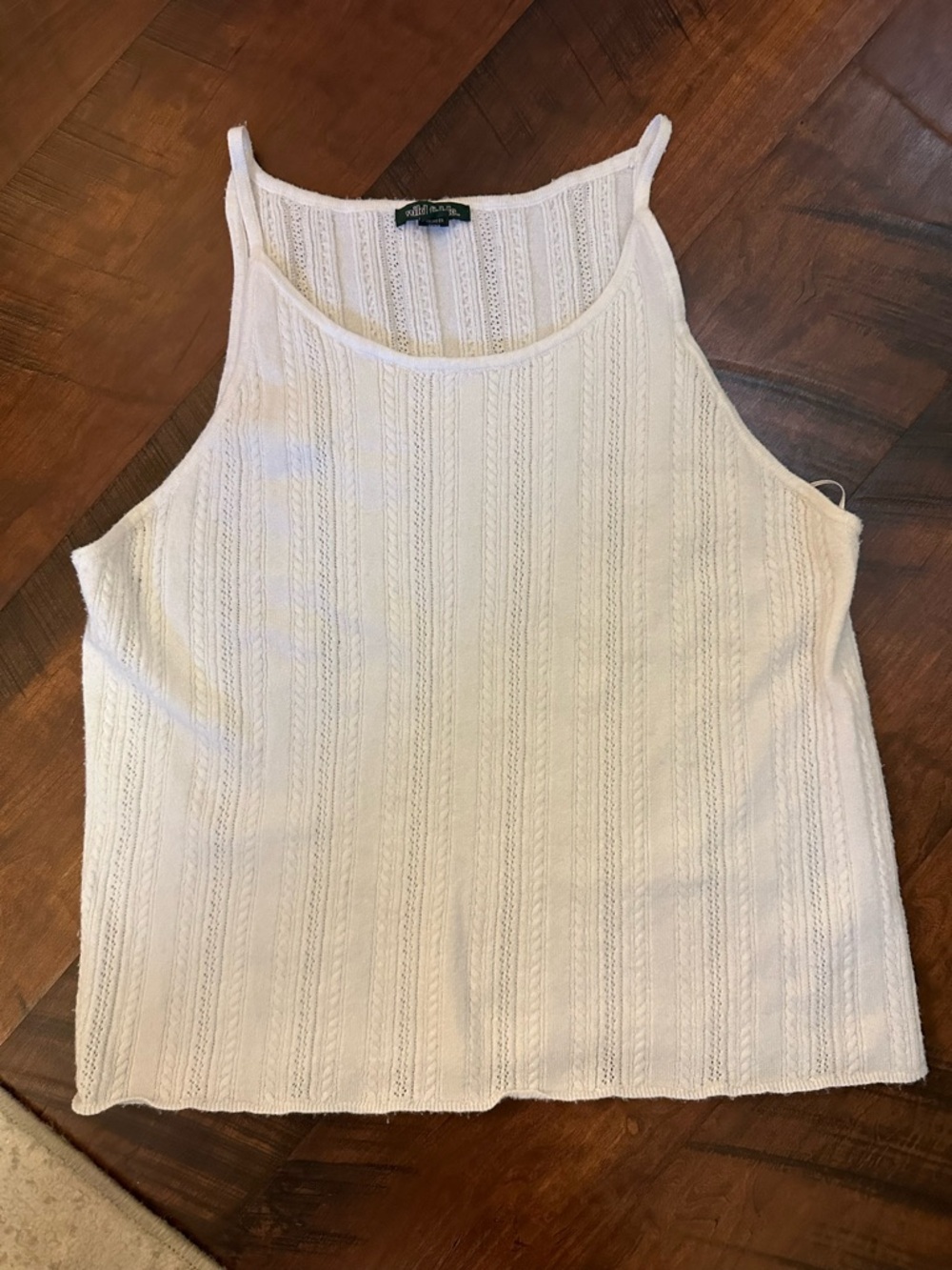 wild fable white Knit High-Neck Tank Top